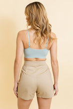 Sage Ultra Soft Lace Trim Ribbed Padded Seamless Bralette