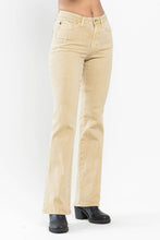 Khaki Mid Rise Garment Dyed Slim Boot Judy Blue Jeans