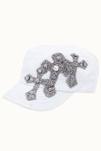 Black Faith Crosses Bejeweled Bling Glitz Cadet, Adjustable: