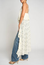 Ivory Lace Hi Low Cami
