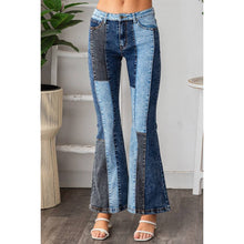 Denim Washed Multi Color Block Oli+Hali Jeans