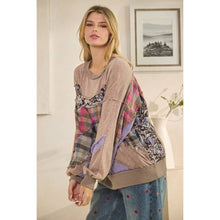 Ash Washed Fabric Long Sleeve Oli+Hali Top