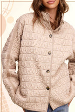 Birdy Sage Oversized Soft Quilted Button Down Jacket