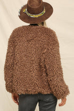 Latte Open Front Fuzzy And Cozy Jacket