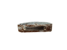 Mae Positive Inspiration Embellished Mini Cuff: Silver Best Friend / Brown Floral