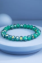 Fire Opal Aura Glass Beaded Bracelet: