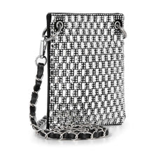 Black Petite Rhinestone Bling Crossbody Sling