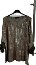 Safari Silver Foil V-neck Top