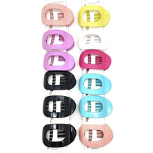 12pk Oval Open Frame Hair Claw Clips Minimalist Hollow Jaw Clips Glossy Women Hair Accessories