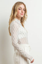 White Rhinestone Bodysuit
