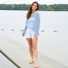 Blue Olli Crochet Sweater