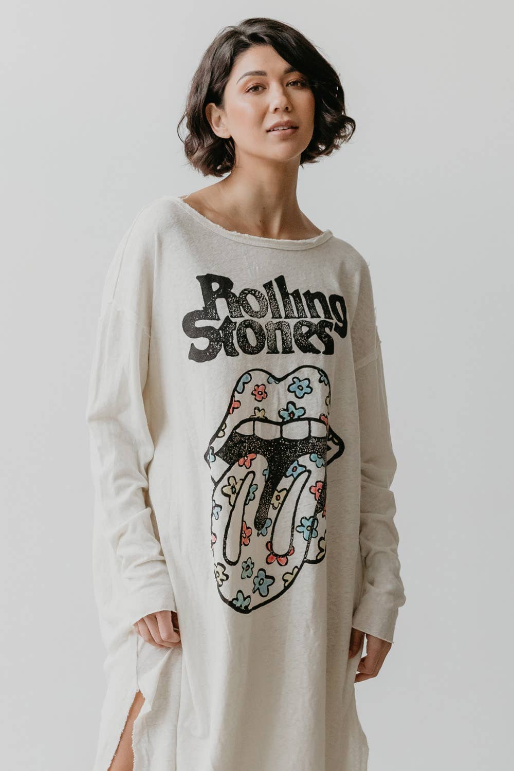 The Rolling Stones Flower Power Stones Tee Dress