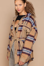 Blue Camel Multi Oversized Plaid Leather POL Jacket 8/11/23 6848