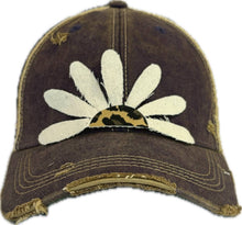 Yellow Daisy and Leopard Baseball Cap: