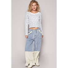 Denim Vintage washed double gauze wide POL pants