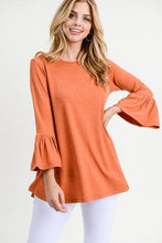 Copper Half Bell Sleeve Top