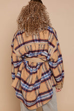Blue Camel Multi Oversized Plaid Leather POL Jacket 8/11/23 6848