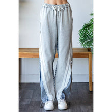 Grey Denim Two Tone Washed Contrast Oversized Oli+Hali Jeans