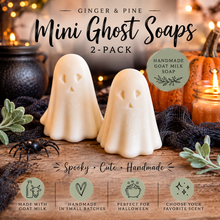 Mini Ghost Goat Milk Soap 2-Pack | Halloween Soap: Ghostly Vanilla (Vanilla)