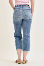 Light High Waist Judy Blue Jeans w/ Destroy Crop Wide Leg