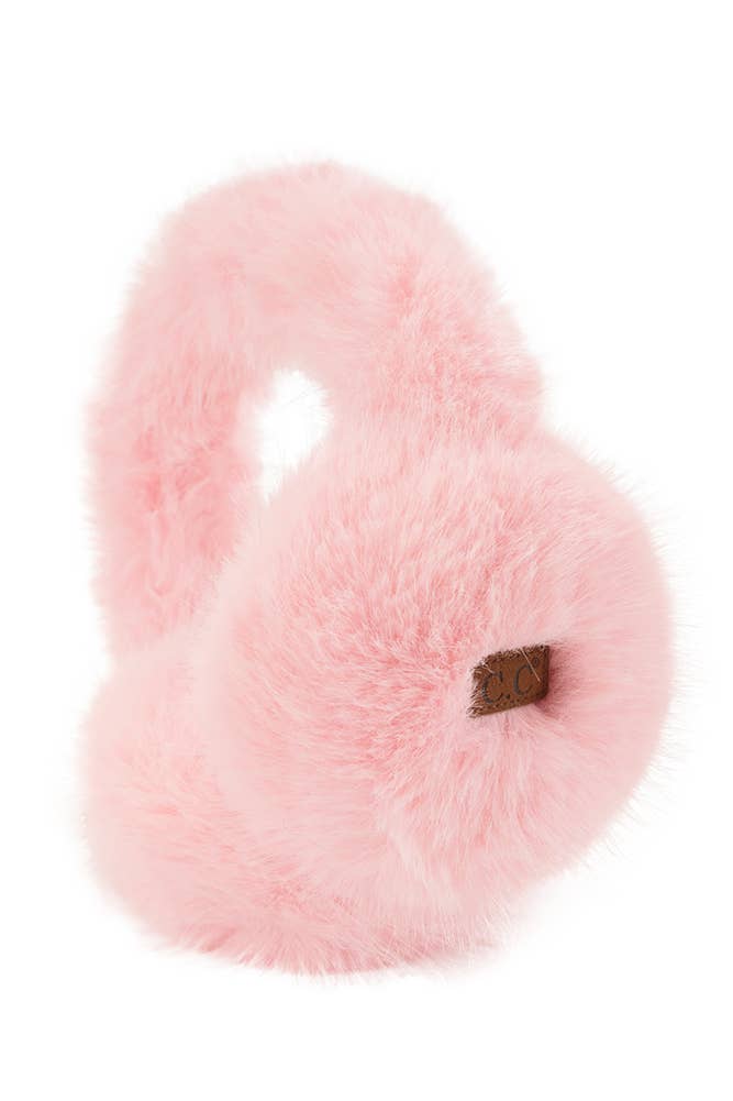Rose C.C Solid Long Fur Winter Ear Muff Ear Warmer