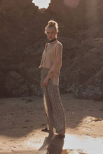 Promesa Lightweight Knit Oversized Roll-Up Henley Sweater Cream