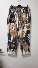 Navy Fern Leaf Heart Jogger Pants