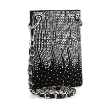 Black Rhinestone Design Ultra Crossbody Sling