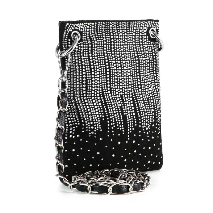 Black Rhinestone Design Ultra Crossbody Sling