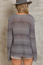 Grey Wave Relaxed Fir Thin POL Cardigan 8/11/23 6860