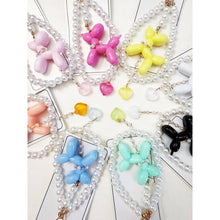 Colorful Puppy Theme Keychain with Heart Charm: MIX COLOR / ONE(12)