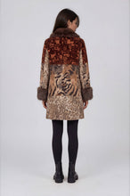 Mixed Media Faux Fur Statement Coat