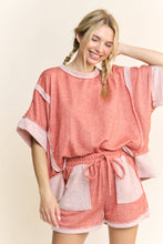 Neon Pink LoopTerry Cont Pocket Shorts