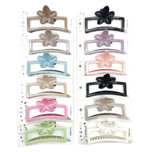 12pk Flower Open Frame Hair Claw Clips Floral Minimalist Jaw Clips Women Hair Accessories