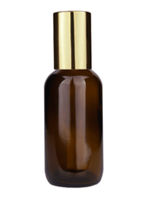 Boston Round Amber Bottle-60ml: Matte Silver