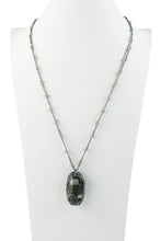 Grey Fashion Crystal Pendant Long Necklaces