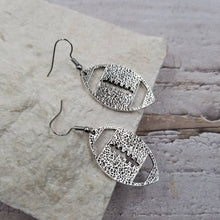 Vintage Silver Football Earrings