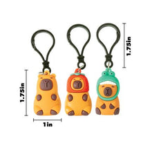 CAPYBARA BACKPACK BUDDY KEYCHAIN   24/BG