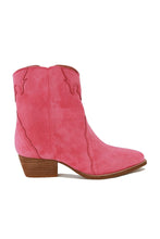 Fuchsia Western Ankle Boots