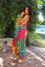 Wildflower Patchwork Sleeveless Adjustable Romper