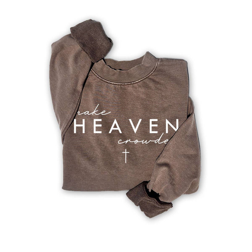Mineral Brown Make Heaven Graphic Sweatshirt