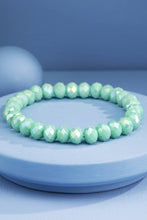 Peacock Glass Beaded Bracelet