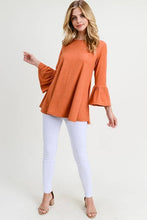 Copper Half Bell Sleeve Top