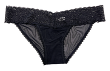 Black Mesh and Lace Classic Cheeky Underwear