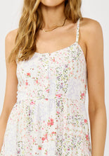 Natural Lavender Smocked Faux Button Front Pocket Dress