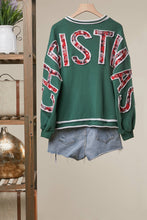 Hunter Green Christmas Back Lettering Sweatshirt