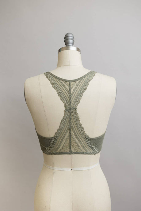 Sage Lace Racerback Bralette