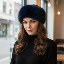 White Elegant Faux Fur Winter Headband Earmuff