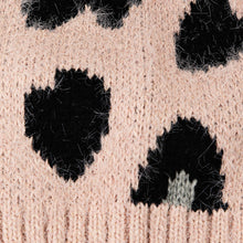 Leopard Print Pom Beanie: Pink