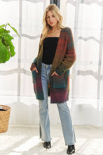 Rust Olive Multi Ombre Cardigan